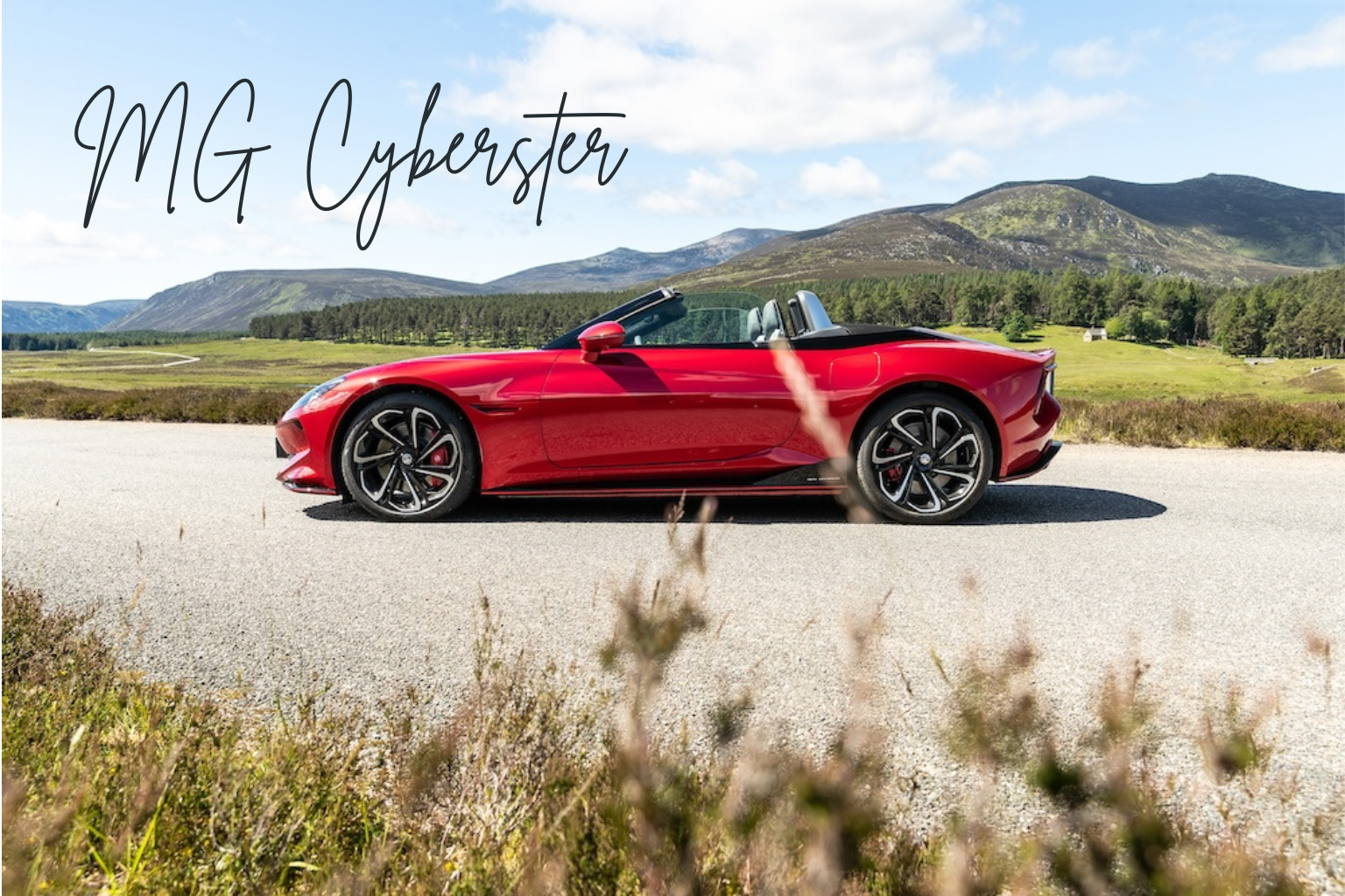 MG Cyberster Electric Sports Car Unveiled – 77kWh Battery, AWD, 250L Boot, Jet-Inspired Interior
