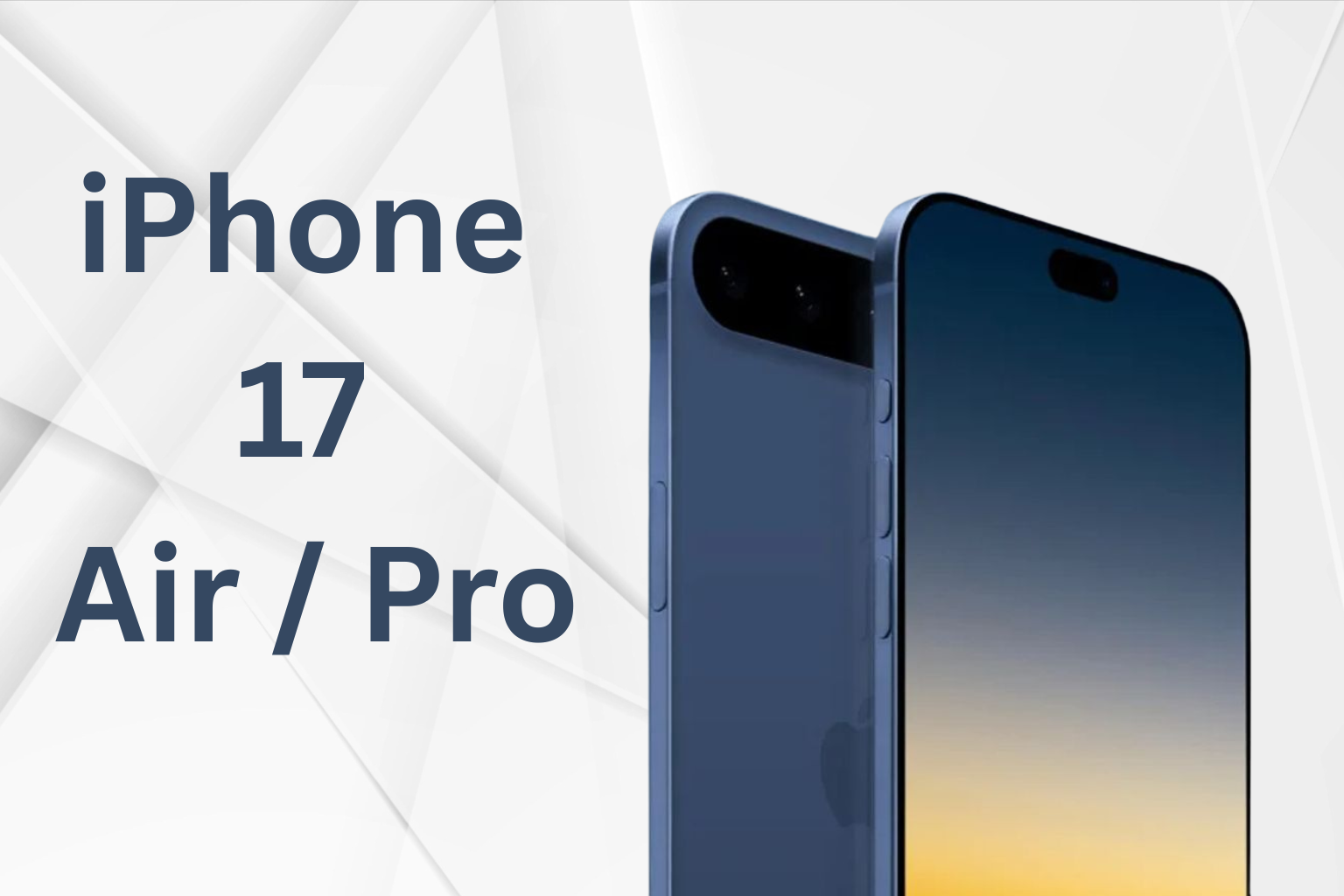 iPhone 17 Air / Pro Leaked – Slim Body, A19 Pro Chip, 48MP Camera, Sky Blue Color
