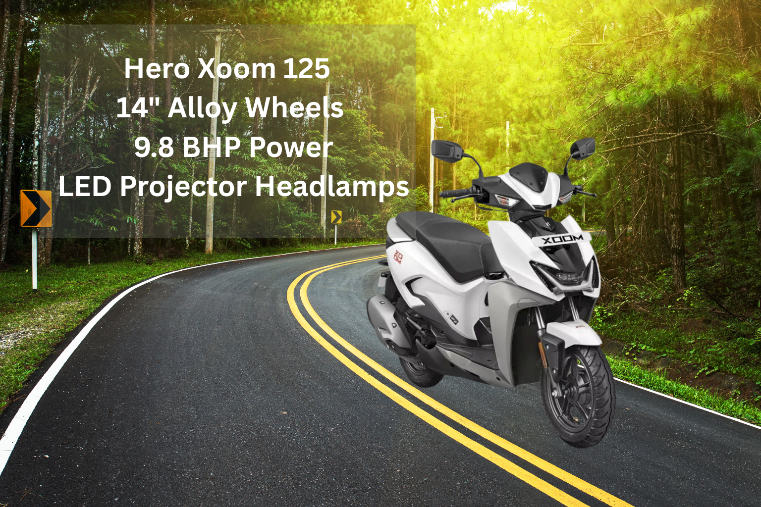 Hero Xoom 125 Launched – 14" Alloy Wheels, 9.8 BHP Power, LED Projector Headlamps